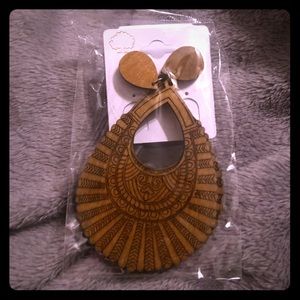 Wooden earrings